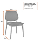 Cadeira Para Mesa De Jantar Tami 48cm Madeira Maciça | Courin